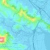 Mapa topográfico Greenbrae, altitud, relieve