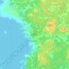 Mapa topográfico Rohdainen, altitud, relieve