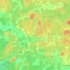 Mapa topográfico Karjala, altitud, relieve