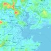 Mapa topográfico Quanzhou, altitud, relieve
