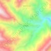 Mapa topográfico Las Trancas, altitud, relieve