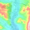 Mapa topográfico Junín de los Andes, altitud, relieve