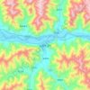Mapa topográfico Lhoka, altitud, relieve