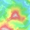 Mapa topográfico Oindi, altitud, relieve