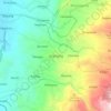 Mapa topográfico Sirampog, altitud, relieve