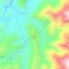 Mapa topográfico Cerro La Yegua, altitud, relieve