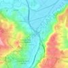 Mapa topográfico Ponte de Frielas, altitud, relieve