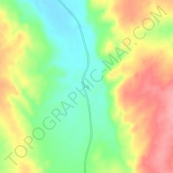 Mapa topográfico Fô, altitud, relieve