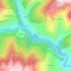 Mapa topográfico Suarna, altitud, relieve