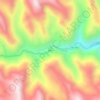 Mapa topográfico Wari, altitud, relieve