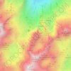 Mapa topográfico Pico Urriellu, altitud, relieve