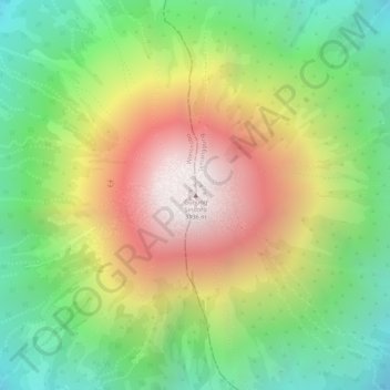 Mapa topográfico Mount Sindoro, altitud, relieve