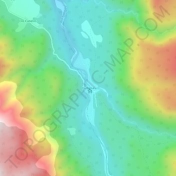 Mapa topográfico La Balsa, altitud, relieve