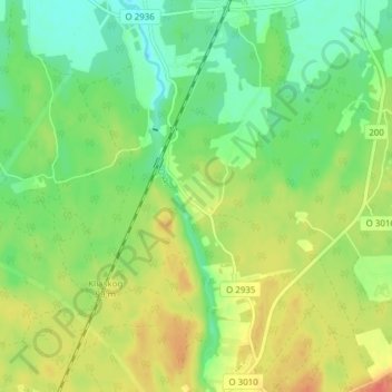 Mapa topográfico Tovatorp, altitud, relieve