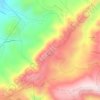 Mapa topográfico Serra do Rola-Moça, altitud, relieve