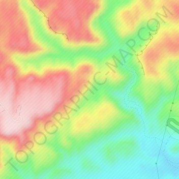 Mapa topográfico Negev, altitud, relieve