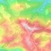 Mapa topográfico Pico de La Capía, altitud, relieve