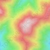 Mapa topográfico Púlpito, altitud, relieve