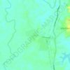 Mapa topográfico La Lima, altitud, relieve