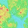 Mapa topográfico Paljakka, altitud, relieve