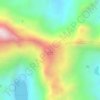 Mapa topográfico Nevado Cochas, altitud, relieve