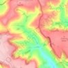 Mapa topográfico Tadwick, altitud, relieve