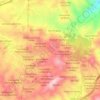Mapa topográfico Estancias de Cidra, altitud, relieve