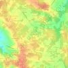 Mapa topográfico Aux Mechinauds, altitud, relieve