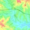 Mapa topográfico Boiças, altitud, relieve