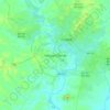 Mapa topográfico Várzea Grande, altitud, relieve
