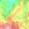 Mapa topográfico A Bandeira, altitud, relieve