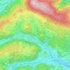 Mapa topográfico Steig, altitud, relieve