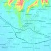 Mapa topográfico Pejagoan, altitud, relieve