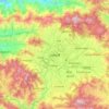 Mapa topográfico Katmandú, altitud, relieve