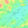 Mapa topográfico Luoding, altitud, relieve