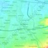 Mapa topográfico Warungasem, altitud, relieve