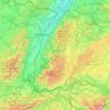 Mapa topográfico Baden, altitud, relieve