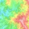 Mapa topográfico Proselha, altitud, relieve