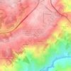 Mapa topográfico Cumieira, altitud, relieve