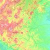 Mapa topográfico Los Limones, altitud, relieve