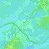 Mapa topográfico Subteniente López, altitud, relieve
