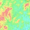 Mapa topográfico Guaslala, altitud, relieve
