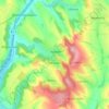 Mapa topográfico Mănoilești, altitud, relieve