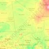 Mapa topográfico Malí, altitud, relieve
