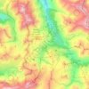 Mapa topográfico Tignes, altitud, relieve