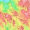 Mapa topográfico Latronquière, altitud, relieve