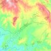 Mapa topográfico Burguillos del Cerro, altitud, relieve