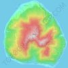Mapa topográfico 御蔵島, altitud, relieve