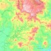 Mapa topográfico Matagalpa, altitud, relieve