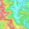 Mapa topográfico la Vall d'en Bas, altitud, relieve